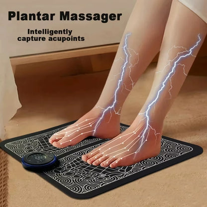 EMS Foot Massager with Remote Control Relaxation Pads Electric Massage Tool to Relieve Sore feet