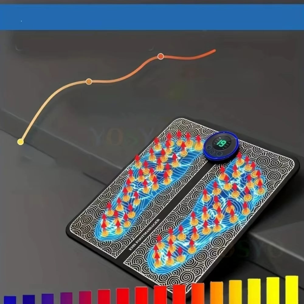 EMS Foot Massager with Remote Control Relaxation Pads Electric Massage Tool to Relieve Sore feet